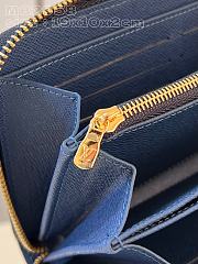 Louis Vuitton Blue Denim Long Zippy Wallet - 19.5x10.5x2.5cm - 5