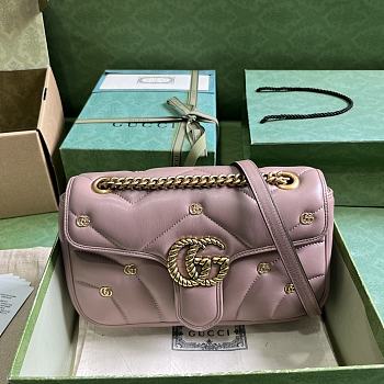 Gucci Marmont GG Mini Pink Bag 26cm