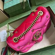 Gucci Marmont GG Mini Pink Velvet 26cm - 3