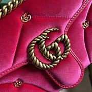 Gucci Marmont GG Mini Pink Velvet 26cm - 2