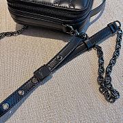 Dior Mini Caro Black Lambskin Bag - 18x13x5cm - 2