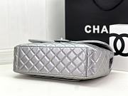 Chanel Large Flap Bag Silver Hardware - 38x27x12cm - 5