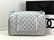 Chanel Large Flap Bag Silver Hardware - 38x27x12cm - 3