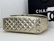 Chanel Large Gold Flap Bag Silver Hardware - 38x27x12cm - 5