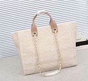 Chanel Natural Canvas Large Deauville Tote - 38cm - 4