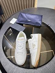 Prada Leather Low-top Trainers In Avorio - 2