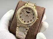 Patek Philippe Rose Gold Full Diamond Watch - 1