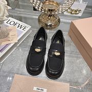 Miumiu Black Oxford Shoes - 1