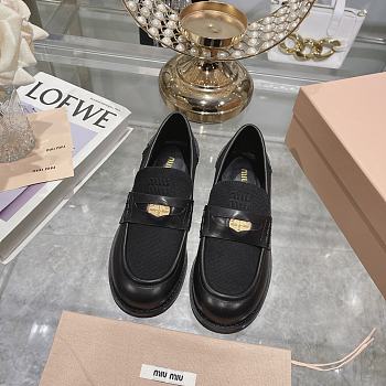 Miumiu Black Oxford Shoes