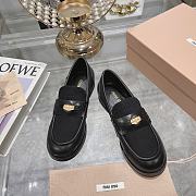 Miumiu Black Oxford Shoes - 2