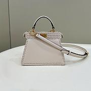 Fendi FF Small Peekaboo ISeeU White - 20x10.5x15cm - 2