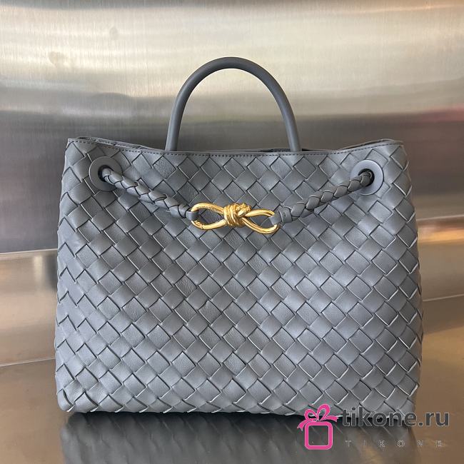 Bottega Veneta Medium Andiamo Grey - 32.5x24x12cm - 1