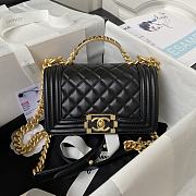 Chanel Boy Foldable Bag With Handle 20cm - 1