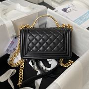 Chanel Boy Foldable Bag With Handle 20cm - 4