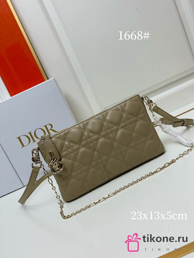 Miss Dior Grey Midi Mini Bag - 23x13x5cm - 1