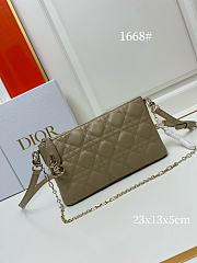 Miss Dior Grey Midi Mini Bag - 23x13x5cm - 1