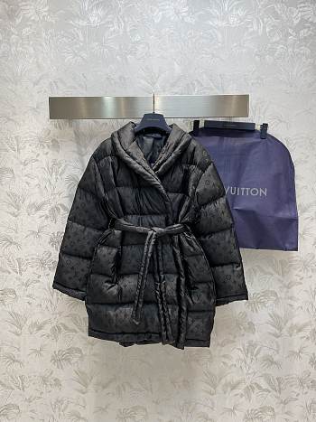 Louis Vuitton Puffer Black Coat