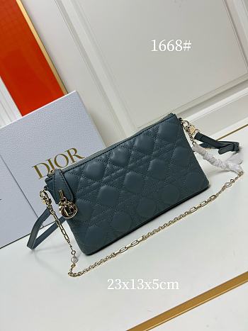 Miss Dior Blue Midi Mini Bag - 23x13x5cm