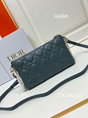 Miss Dior Blue Midi Mini Bag - 23x13x5cm - 3