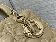 Dior Lady Medium In Beige Gold Hardware - 4