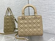 Dior Lady Medium In Beige Gold Hardware - 2