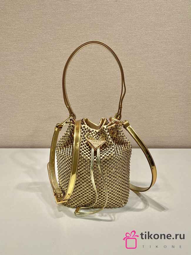  Prada Crystal Bucket Bag - 16x21x10cm - 1