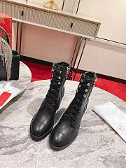 Christian Louboutin Rivet Black Height Heels Boots - 5