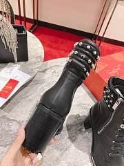 Christian Louboutin Rivet Black Height Heels Boots - 3