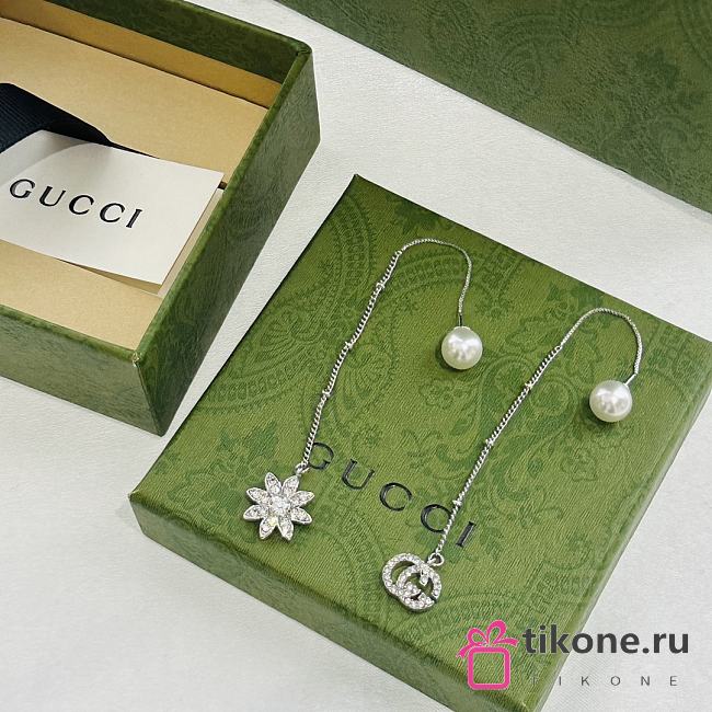 Gucci Long Silver 925 Earrings - 1