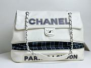 Chanel White Vintage Graffiti Handbag  - 1