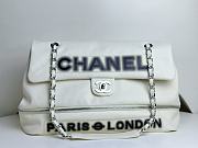 Chanel White Vintage Graffiti Handbag  - 4