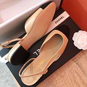 Chanel Slingback Beige Leather - 4