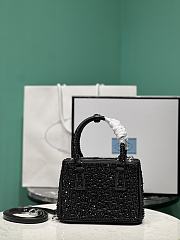 Prada Black Crystal Bag - 20x14.5x9cm  - 3