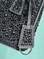 Prada Black Crystal Bag - 20x14.5x9cm  - 5