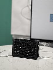 Prada Necklace Black Crystal Bag - 11.5x8cm - 5