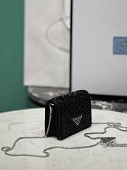 Prada Necklace Black Crystal Bag - 11.5x8cm - 3