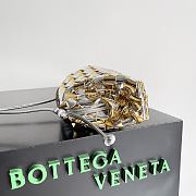 Bottega Veneta Mini Pouch Gold&Silver - 22x12x7cm - 5