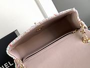 Chanel Flapbag Pink Tweed Mini Size 20cm - 5