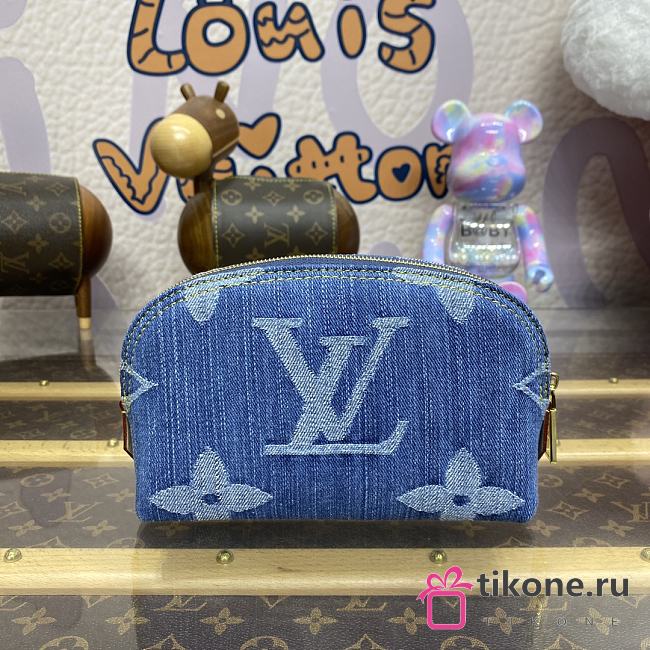 Louis Vuitton Blue Denim Wallet - 19x12x6cm  - 1