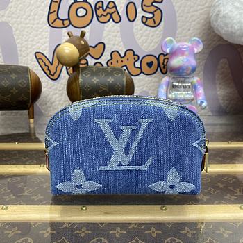 Louis Vuitton Blue Denim Wallet - 19x12x6cm 
