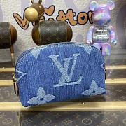 Louis Vuitton Blue Denim Wallet - 19x12x6cm  - 4