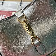 Gucci Jackie 1961 Silver Leather Handbag - 27.5x19x4cm - 3