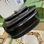 Gucci Bamboo Mini In Black With Metal Chain - 17x12x7.5cm - 5