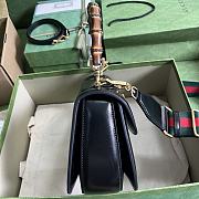 Gucci Bamboo Medium In Black - 26x17x9cm - 5