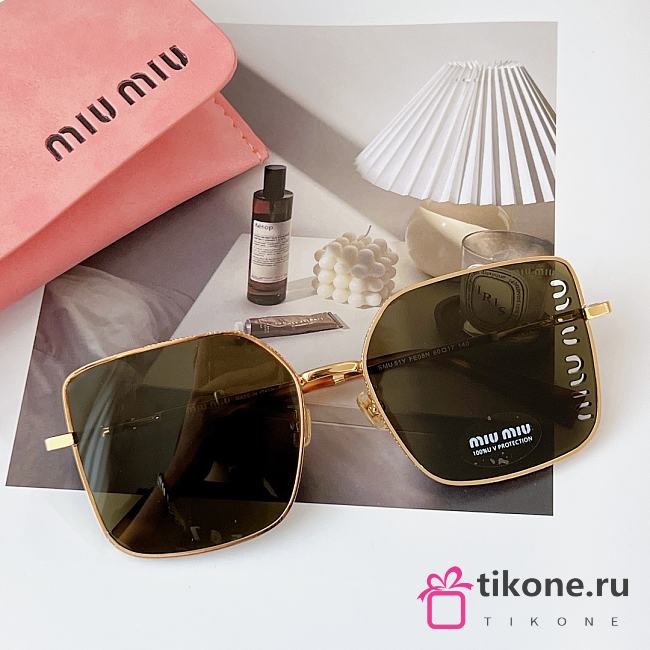 Miumiu Gold-rimmed Sunglasses  - 1