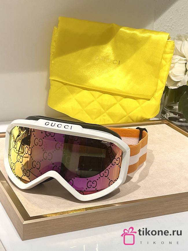 Gucci Eyewear Monogram Ski Mask - 1