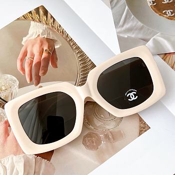 Chanel White Sunglasses