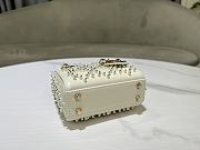 Dior Lady Mini White Bag - 12x10.2x5cm - 5