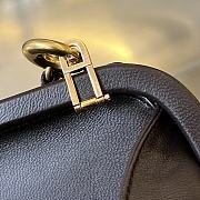 Bottega Veneta Knot In Black With Gold Chain - 19x11.5x5cm - 2