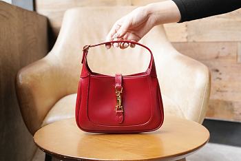 Gucci Small Jackie 1961 In Red Leather - 19x13x3cm